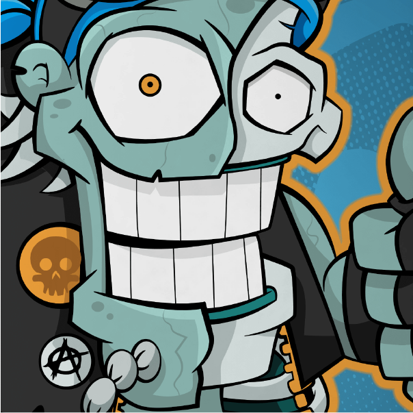 Ride or Die Zombie Skateboard – Wacky Toons