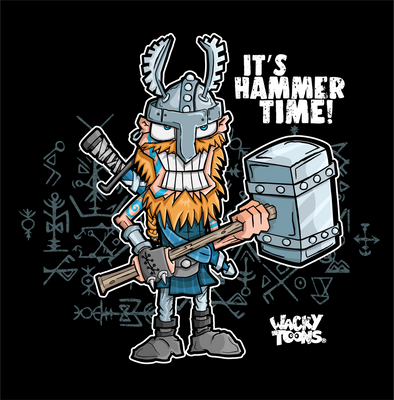Wacky Kids Hammer Viking T-Shirt