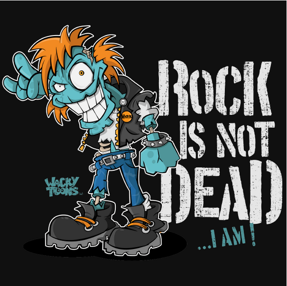 Rock is not Dead Zombie T-Shirt
